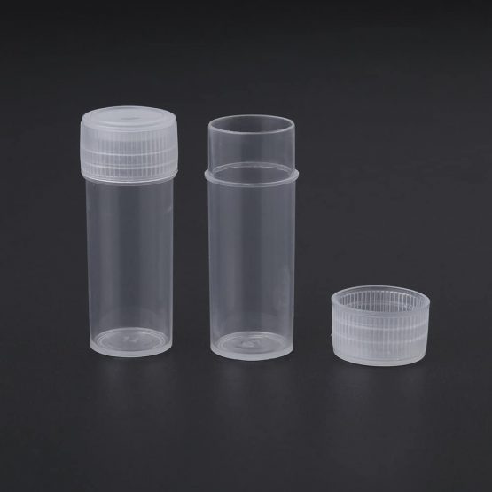 HEEPDD 50pcs Sample Bottle, 5ml Volume Plastic Sample Bottles Mini Portable Clear Storage Container with Lid for Lab Accessories Parts Small Items - Image 3