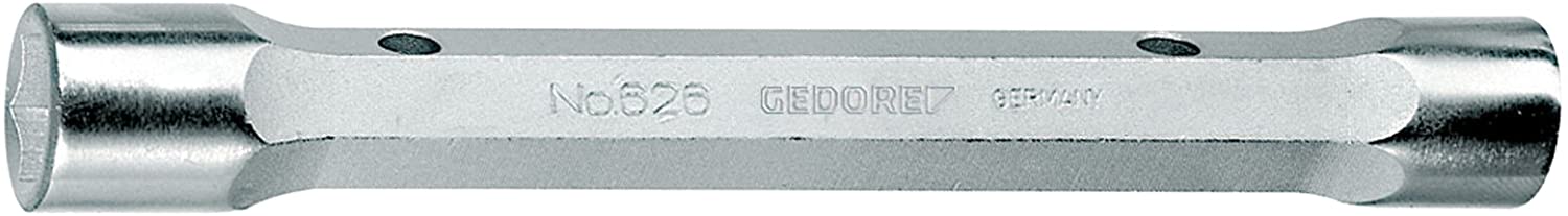 Gedore Double Tube Spanner Massive, Hex 24 x 26 mm - 626 24 x 26, Silver, 24x26