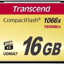Transcend 16GB CompactFlash 1000 Memory Card, Up to 160/120 MB/s, Supports High-Speed Ultra DMA Transfer Mode 7, Ideal for Ultra-High Resolution Full HD, 3D and 4K UHDTV Video Recording TS16GCF1000