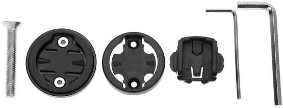 Keenso Road Bike Computer Holder Stem Top Cap, Bicycle Stem Top Cap Computer Stopwatch Mount Holder for Garmin/Bryton/Cateye