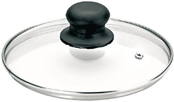 Ibili 970728 Stainless Steel Vented Silver & Black Glass Saucepan Cover Lid 28cm - Image 3