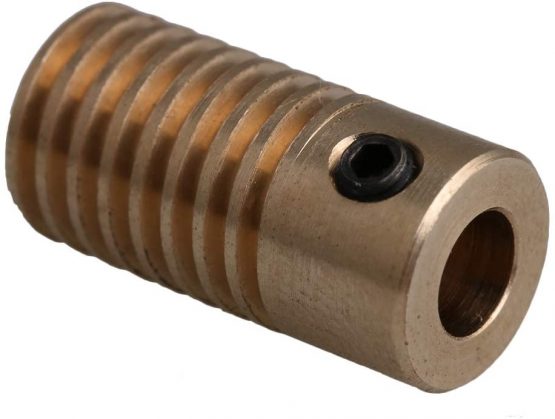 CNBTR 5mm Bore Hole Diameter Brass Gear Shaft & 20 T Wheel 0.5 Modulus Set Drive Gear Box Shaft - Image 2