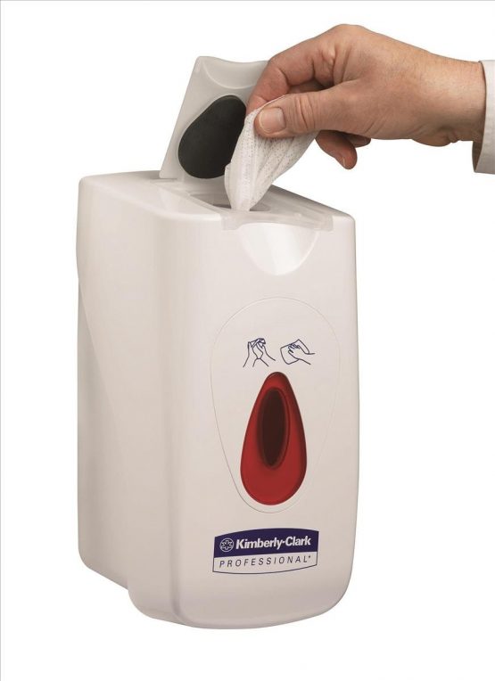 KIMBERLY-CLARK PROFESSIONAL* Small Roll Wiper Dispenser (product code 7936) - White