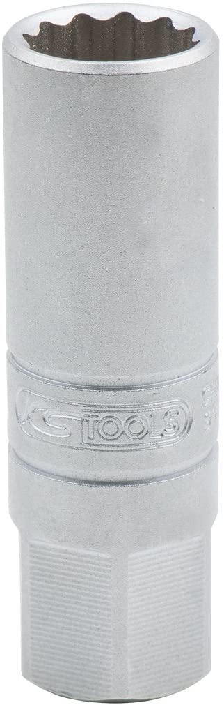 KS Tools 922.3953 Ultimate Spark Plug Socket 3/8 Inches 63 mm - 5/8 ", Chrome Satiné