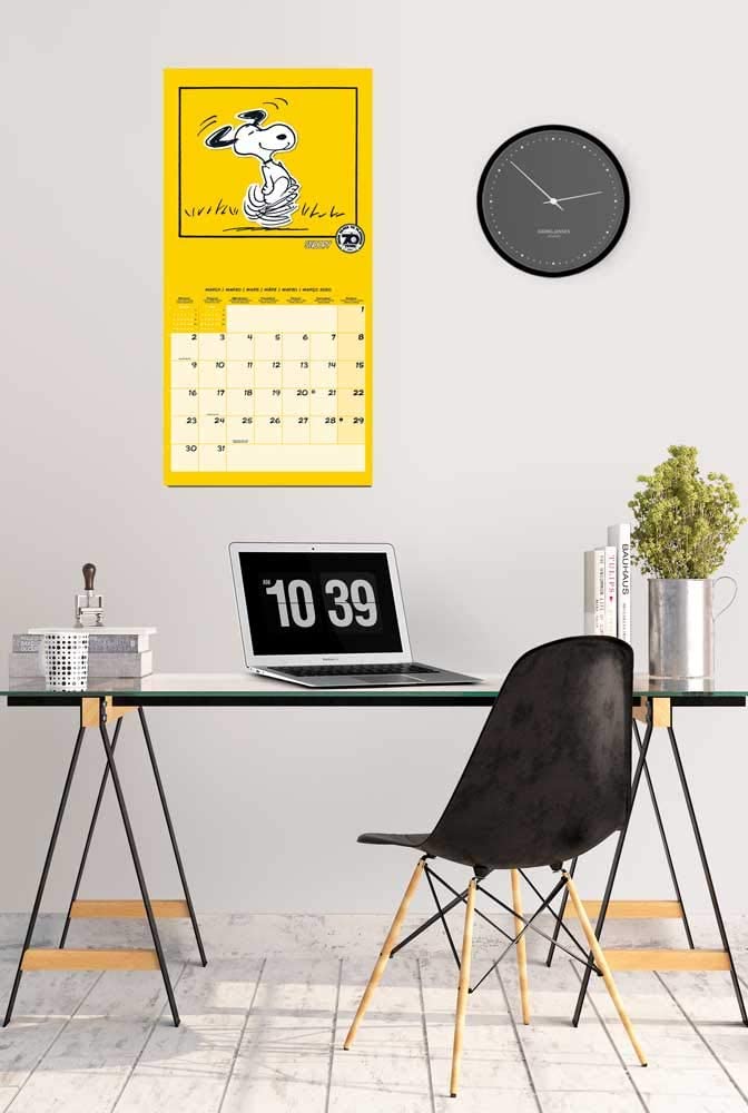ERIK - Snoopy 2020 Wall Calendar, Home Office Planner, (16 Months), 30 x 30cm - Image 4