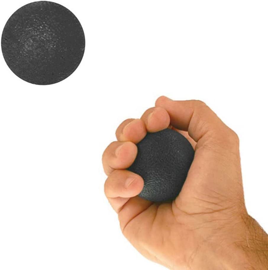 NRS Healthcare Hand and Wrist Gel Exercise Ball with Firm Resistance, Black - Image 2