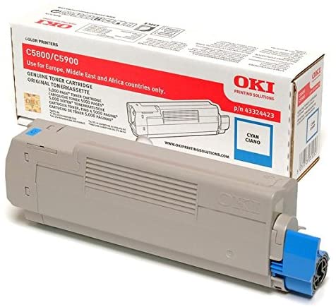 OKI - Toner cartridge - 1 x cyan - 5000 pages