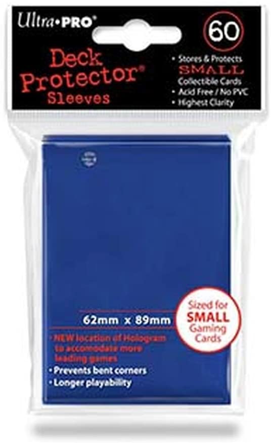 Trading Card Sleeves 60 Ultra Pro Blue Deck Protectors YuGiOh Sized