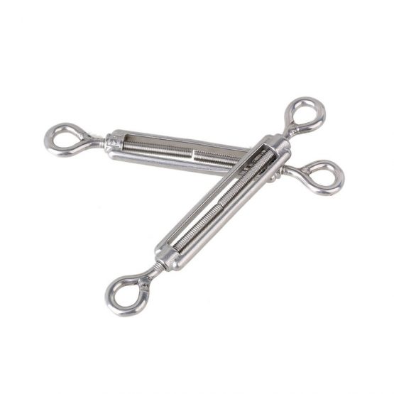 Eidoct 5 Pcs Stainless Steel 304 Turnbuckle Wire Rope Cable Tension (M5 Eye & Eye) - Image 3