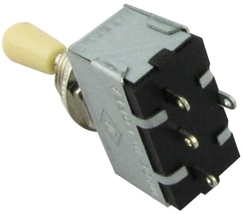 Musiclily 3 Way Box Toggle Switch Pickup Selector for Les Paul/SG style Electric Guitar,Cream Tip - Image 3