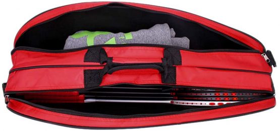 IPENNY 6 Racket Bag Large Capacity Badminton Tennis Racquet Bag Waterproof Dustproof Gym Bag Backpack Sport Equipment Duffel Bag Shoulder Bag Carrying Bag Tote Storage Sack - Image 4