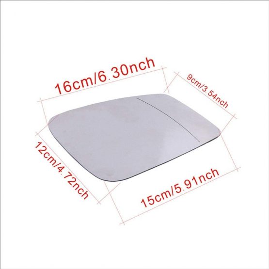 Ricoy Pair White tinted Rearview Heated Wing Side Mirror Glass For F01 F07 F10 F11 F18 F20 F30 F32 F34 F36 (Left) - Image 4