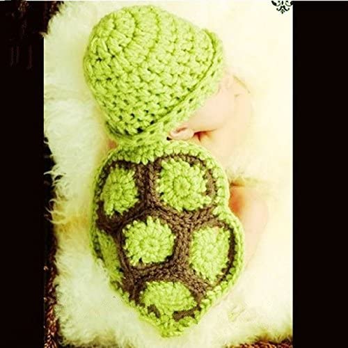 Dtailz Newborn Photography Props Baby Photoshoot Outfits Girl boy Funny Costume Knitted Chrochet, Turtle