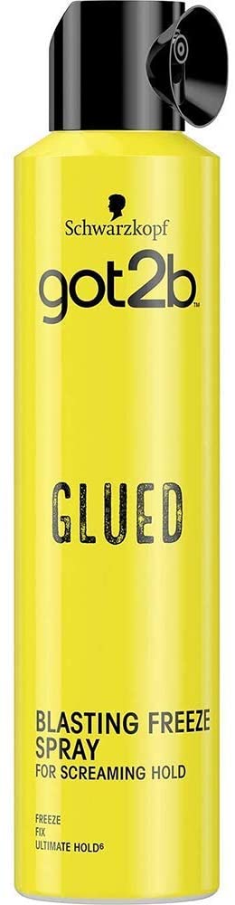 Schwarzkopf got2b Glued Blasting Freeze Spray, Strong hold Hairspray for Up to 72 Hours, Vegan, Silicone Free, 300 ml - Pack of 6 - Image 2