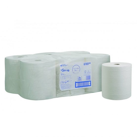 Kleenex 6765 Ultra Hand Towel Roll, 2-Ply, 130 m, White (Pack of 6) - Image 2