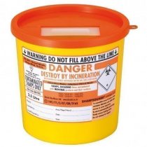 SharpsGuard Orange Lid 2.5 Litre Colour Coded Sharps Bin