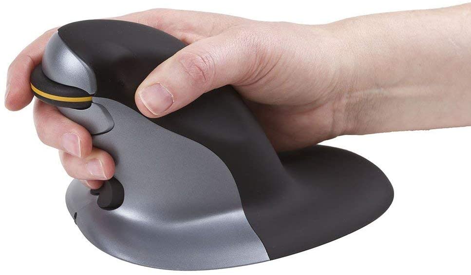 Posturite Penguin Wireless Ambidextrous Ergonomic Mouse, Rechargeable Vertical High Precision Computer and Laptop Accessory - Image 4