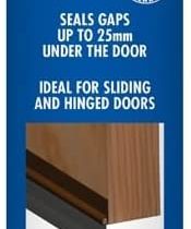 STORMGUARD 02SR0200914B Brown Door Brush Strip Draught Excluder