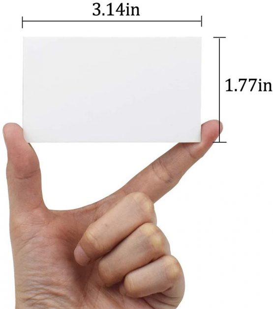 300 PCS Blank Craft Paper Kraft Cards Business Card, for DIY Graffiti Small Notepads Memo Business Cards Christmas Day Valentine's Day DIY Gift Card Brown + White, 8 * 4.5CM - Image 2
