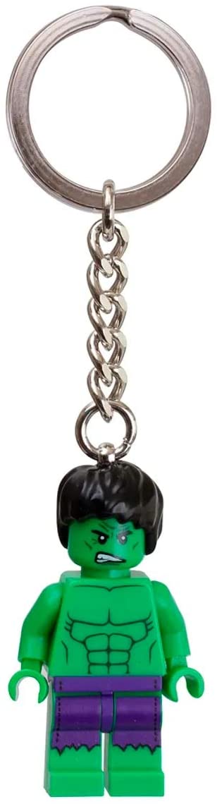 Lego Heroes Keychain (keyring)- The Hulk, White