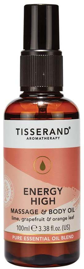 Tisserand Aromatherapy Energy High Massage & Body Oil, 100ml, 100 ml (Pack of 1)