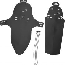 Keenso Bicycle Front Rear Mudguard, Premium Bike Bicycle Front Rear Tire Mud Mudguard With 5 Cable Ties