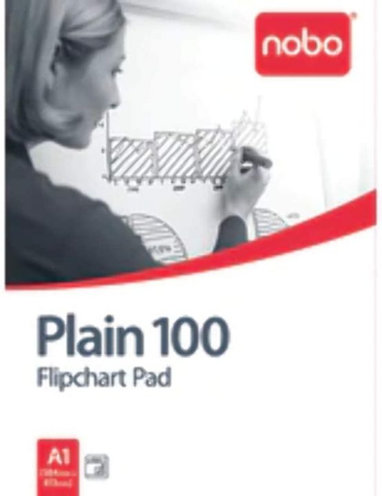 Nobo 100 Flipchart Pad 100 Sheets A1 Plain Ref 34633681 [Pack of 2] - Image 2