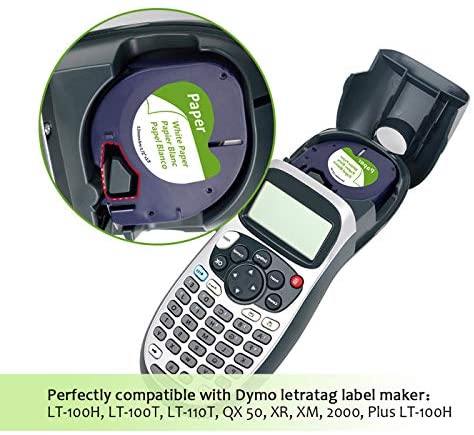 3X Compatible for Dymo Letratag Paper White Labels Tape 12mm x 4m 91200 S0721520 - Image 3