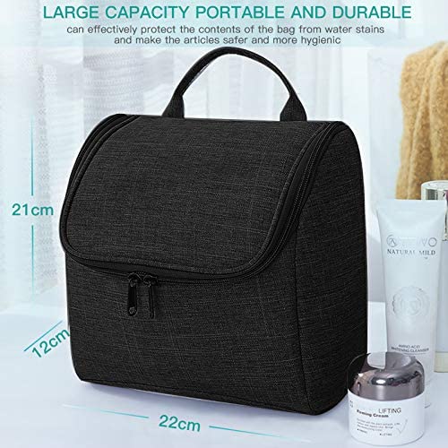 HCFGS Full Size Toiletry Bag Hand-Held Large Cosmetic Bag Travel Makeup Bag Portable Large Wash Bag Waterproof Toiletry Kit Organizer for Women & Girl (Blue Duck) - Image 4