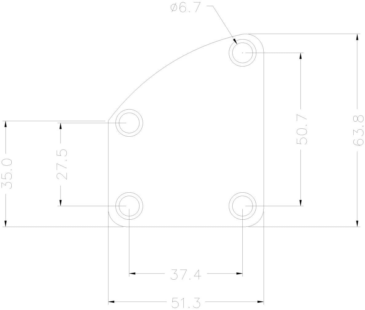 Musiclily 4 Hole Curved Guitar Neck Plate for Strat Tele Electric Guitar or Bass,Chrome - Image 3