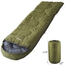 Pusheng Sleeping Bag - Envelope Lightweight Portable, Waterproof, Comfort With Compression Sack, Great For Traveling, Camping, Hiking, Outdoor Activities