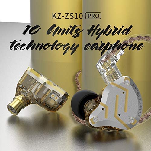 Yinyoo KZ ZS10 Pro IEM 5 Driver Wired Earphones,4BA 1DD In Ear Monitors,High Fidelity Gaming Earbuds,Aluminum Alloy Cover In Ear Headphones with 2Pin Jack 3.5mm Cable Include 4 works Eartips - Image 2