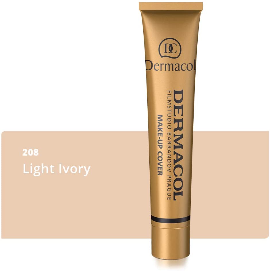 Dermacol, Full Coverage Matte Foundation with SPF 30, Waterproof Foundation for Oily Skin Acne, & Under Eye Bags