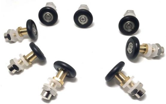 SET OF 8 SHOWER DOOR ROLLERS RUNNERS WHEELS PULLERS 25MM - Image 2