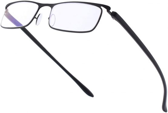CGID Anti-Blue Light Reading Glasses, Computer Readers with TR90 Frame for Men and Women,QKX001