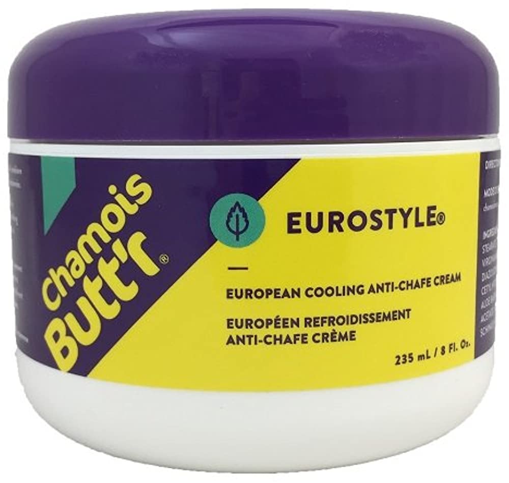 Chamois Butt'r Eurostyle Anti-Chafe Cream, 1 Jar 235ml/8oz, One Color, 236.59 ml (Pack of 1)