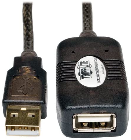 Tripp Lite USB 2.0 A/A Active Extension Cable USB-A (M/F), 4.88 m (U026-016) 4.88 m (16-ft.), Grey - Image 2