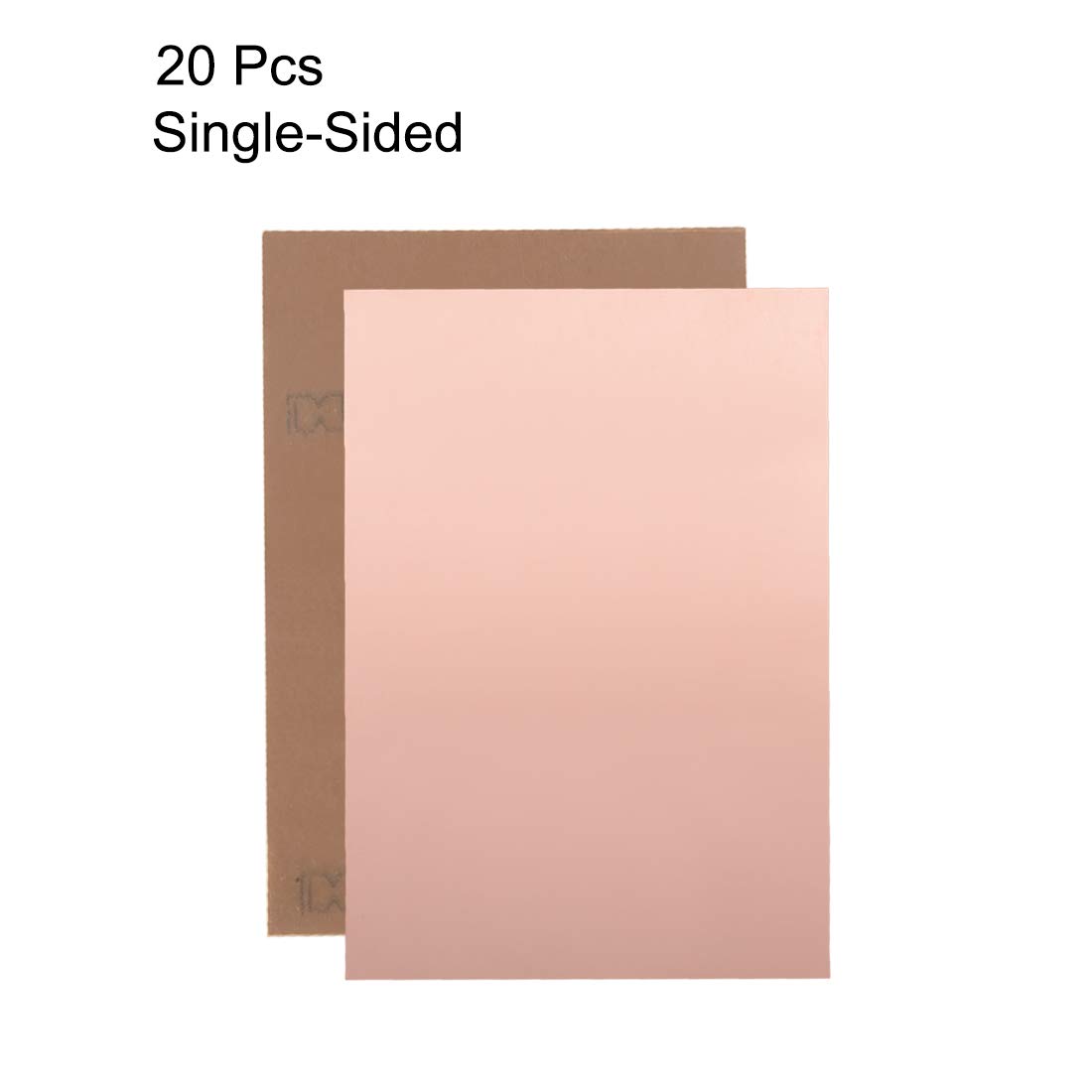 sourcing map Single-Sided Copper Clad Laminate PCB Circuit Board, 100x70mm 3.94x2.76 inch - Image 2