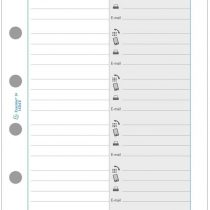 Exacompta 14216 adresses-téléphones Refill for Exatime 14 Organiser 32 White