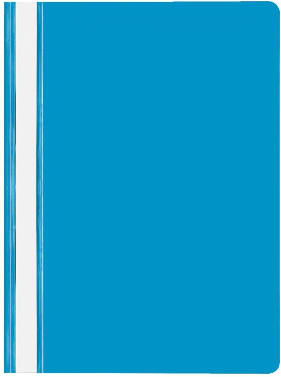 Veloflex 4748051 File Folder DIN A4 Polypropylene Transparent Cover with Labelling Strips Dark Blue Pack of 20