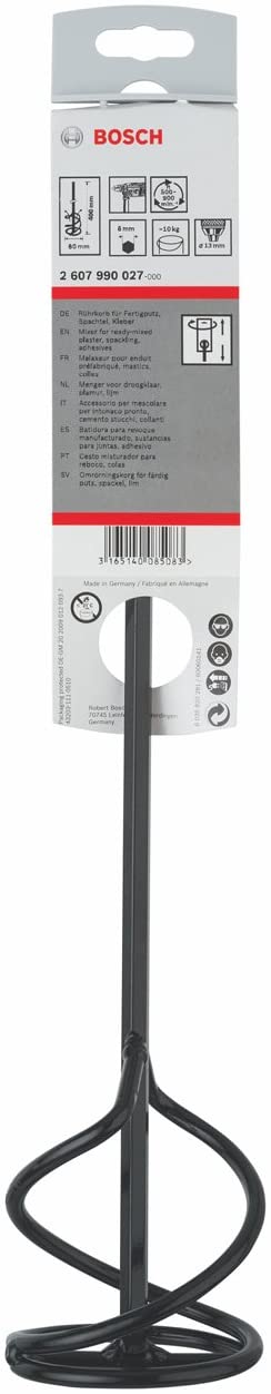 Bosch Professional Light Stirrer Basket (Stirrer-diameter : 80 mm, Mixing quantity: 1-10 kg, Accessories Rotary Drill)