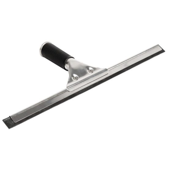 Jantex Stainless Steel Window Wiper 14In 300X300X150mm Squeegee Cleaner - Image 2