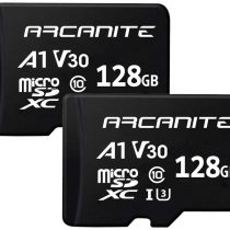 ARCANITE 2-Pack 128GB microSDXC Memory Card - A1, UHS-I U3, V30, 4K, C10, MicroSD, Optimal read speeds up to 90 MB/s