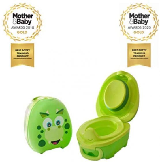 My Carry Potty - Dinosaur Travel Potty, Award-Winning Portable Toddler Toilet Seat for Kids to Take Everywhere - Image 3