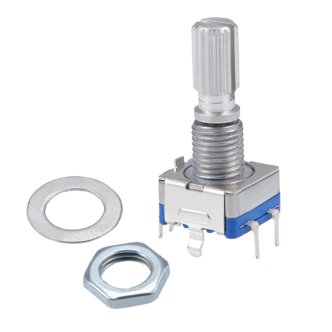 sourcing map 360 Degree Rotary Encoder Code Switch Digital Potentiometer EC11 5 Pins 20mm 5pcs - Image 2