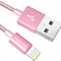 iPhone Charger Cable Lightening Cable [MFi Certified] 3M/10FT (Rose Gold) Charging USB Syncing Data Nylon Braided Cord Compatible with iPhone 11/Xs/Max/XR/X/8/8 Plus/7/7 Plus/6/6S/6 Plus/5S/SE