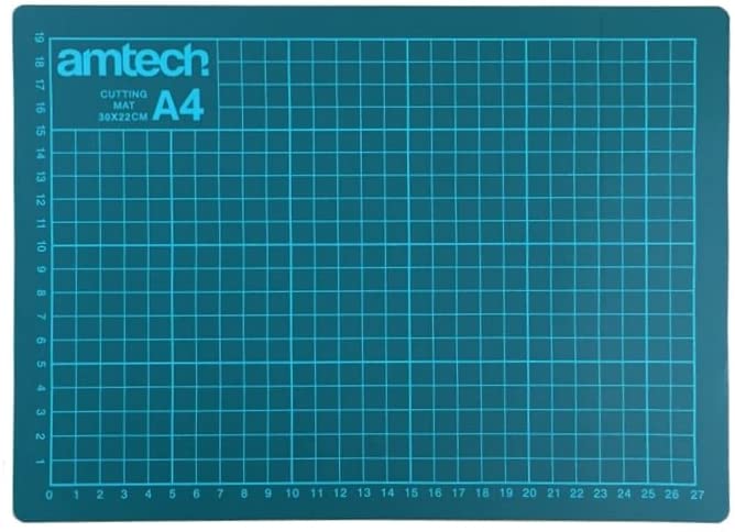 Amtech S0540 A4 Cutting mat, Green, 30L x 22W cm