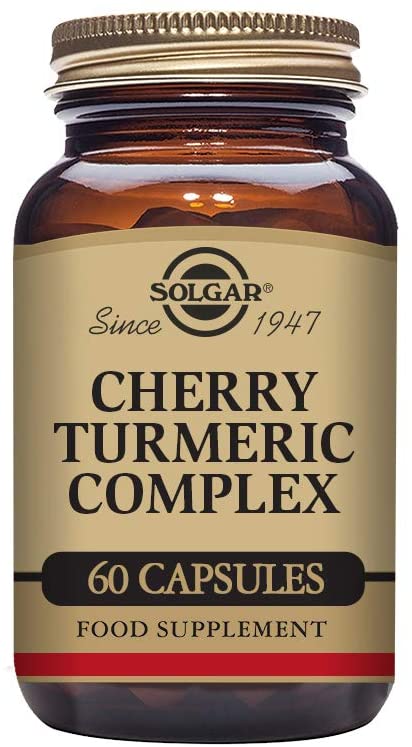 Solgar Cherry Turmeric Complex Vegetable Capsules, Pack of 60, Antioxidant and Anti-Inflammatory Properties