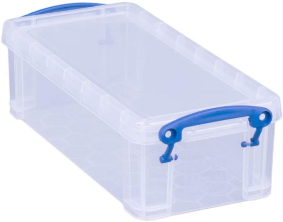 Really Useful Storage Box 0.9 Litre Clear Ref 0.9C - Image 2