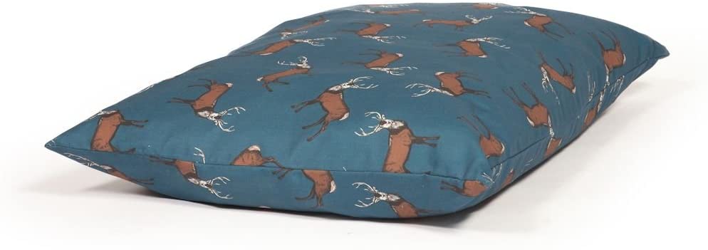Danish Design Teal Woodland Stag Machine Washable Deep Filled Dog/Puppy Deep Duvet Medium, Clear, 86 x 67 x 19 cm (L x W x H)